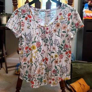 Loft Vintage Soft Floral T-shirt